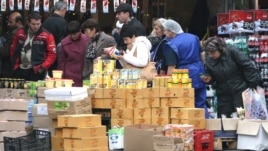 A street market in Yerevan