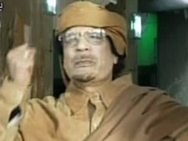 Ousted Libyan ruler Muammar Qaddafi