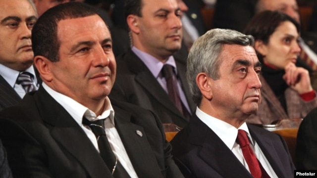 ԲՀԿ ղեկավար Գագիկ Ծառուկյան, նախագահ Սերժ Սարգսյան, արխիվ