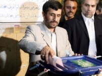 President Ahmadinejad casts his vote