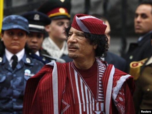 Muammar Qaddafi's whereabouts are unknown.
