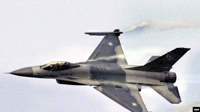 The F-16 is manufactured by America's Lockheed Martin.
