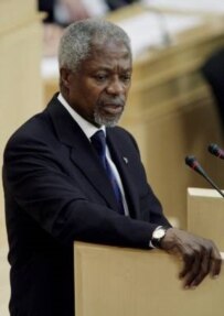 UN Secretary-General Kofi Annan addressing the council's opening session in June 2006 (epa)