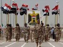 The raids took place in Maysan, where Iraqi forces (above) took charge of security from British forces in April (epa)