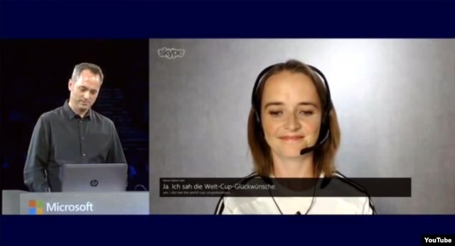 تصویری از ویدئوی نمایش قابلیت‌های مترجم اسکایپ