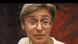 A screen shot from Marina Goldovskаyа's "A Bitter Taste Of Freedom," about slain Russian journalist and friends Anna Politkovskaya