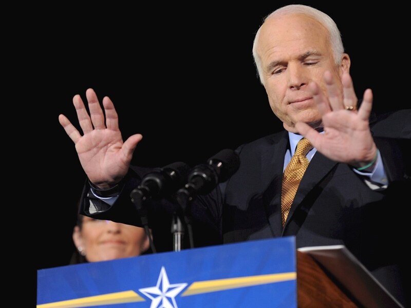 John McCain, election night 2009