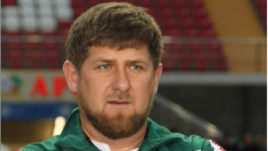 Ramzan Kadyrov prior to the March 17 soccer match