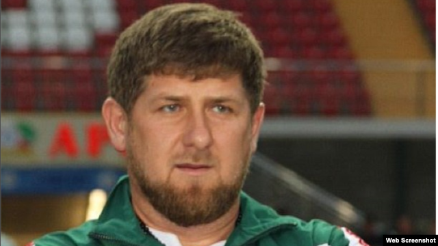 Ramzan Kadyrov prior to the March 17 soccer match