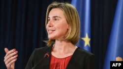 Глава внешнеполитического ведомства Евросоюза Федерика Могерини.