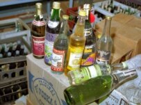 Bootleg alcohol seized in Volgograd last month (epa)
