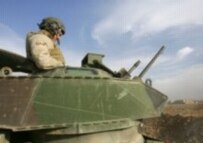 U.S. Marines in an APC, 50 kilometers outside Al-Fallujah (file photo)