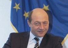 Romania/E.U. -- Traian Basescu, President of Romania, during a visit to the Council of Europe, 25 January 2006, Strasbourg