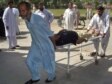 A police casualty from the May 6 bombing in Bannu