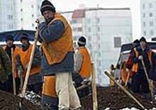 Russia -- Tajik migrant workers
