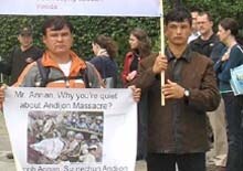 UN -- Andijon protest at UN headquarters in New York, 12May2006