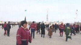 Жаңаөзен оқиғасы кезінде. 16 желтоқсан 2011 жыл.