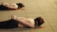 Polish activists stage a graphic protest against the use of the death penalty in Belarus in Warsaw in March 2012.