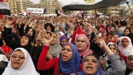 Antigovernment protesters in Tahrir Square in Cairo in late November