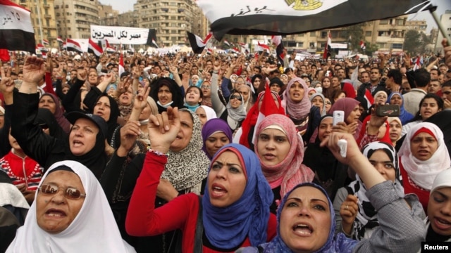 Antigovernment protesters in Tahrir Square in Cairo in late November