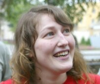 Enira Branitskaya following her release from jail in Minsk on August 21 (Bymedia.net)