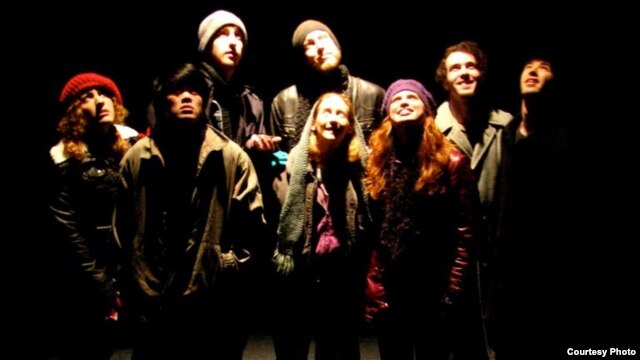 A scene from Yury Klavdiyev's play, "The Polar Truth," at Towson University Theater (photo: Kate Bateman)