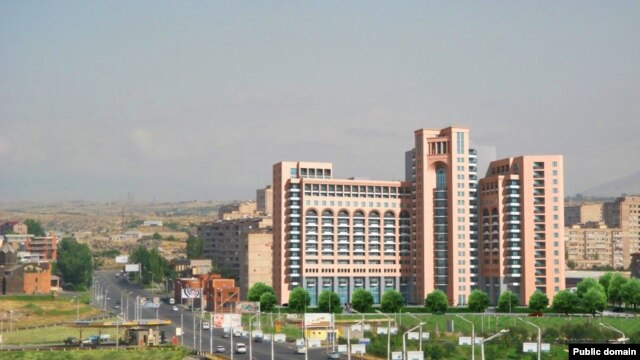Armenia -- A new residential building in Yerevan's Davitashen district.