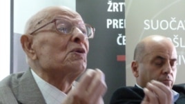 Juraj Hrženjak i Ivo Goldstein na predstavljanju projekta, 20. rujan 2012.