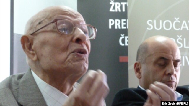 Juraj Hrženjak i Ivo Goldstein na predstavljanju projekta, 20. rujan 2012.