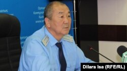 Марат Әлімбеков, Оңтүстік Қазақстан облыстық прокурорының орынбасары. Шымкент, 9 қыркүйек 2016 жыл.