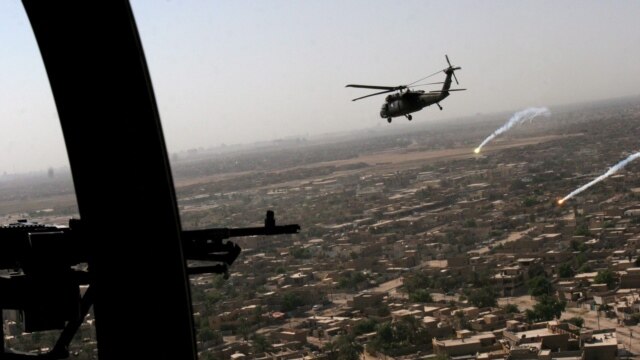 U.S. forces conducting an operation in Ba'qubah late in 2006 (epa)