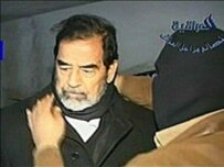 A video clip of Saddam Hussein moments before his execution (ISNA)