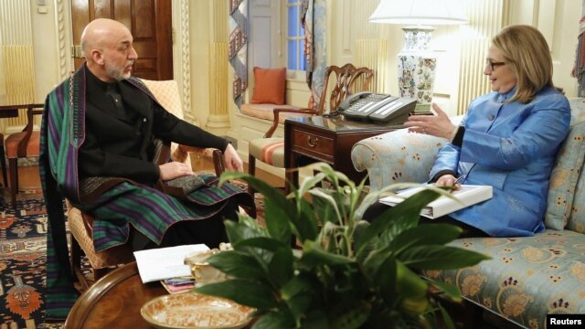 Takimi Hillary Clinton - Hamid Karzai në Uashington