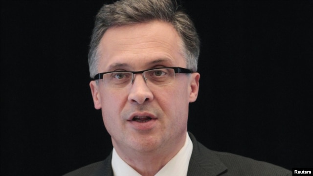 Belarusian Foreign Ministry spokesman Andrey Savinykh (file photo)