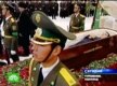 An honor guard stands by Niyazov\'s coffin in Ashgabat as mourners file past (AFP)