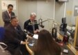 Iraqi President Jalal Talabani is interviewed during his visit to RFE/RL’s Prague headquarters, 2006.