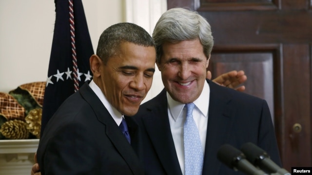 Barack Obama i John Kerry