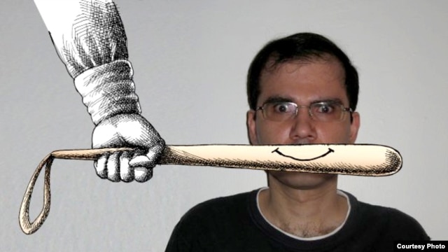 Iranian Mana Neyestani, shown here in one of his works, now lives in exile in France.