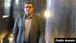 A picture of the Iranian writer Mohammad Motlagh taken from his Facebook page, which he is also using as a means to publish his latest novel.