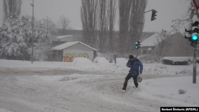Sneg u Novom Sadu, 9. decembar 2012.