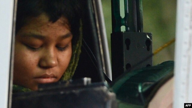 Rimsha Masih after her release from jail in Rawalpindi in September 2012