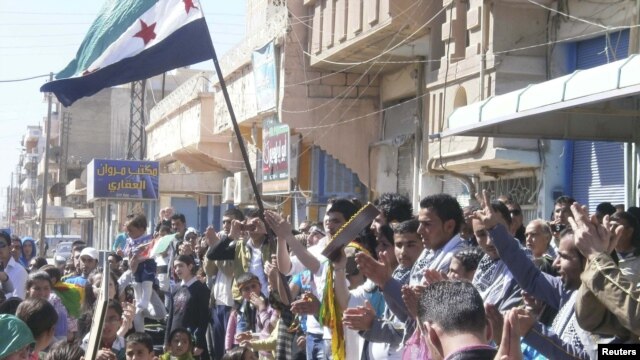 متظاهرون كرد في سوريا