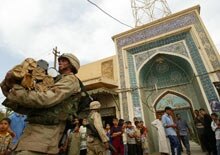 Iraq -- U.S. troops in Baghdad