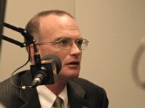 Ambassador Schulte speaking with RFE/RL today (RFE/RL)