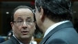 François Hollande (stânga) şi Jose Manuel Barroso