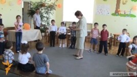 Armenia - Children at the Chinari village kindergarten, 8Jun2012.