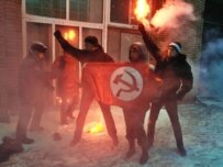 Activists of the National Bolshevik Party at a protest in January (ITAR-TASS)