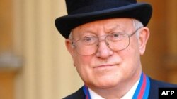 Former Russian KGB Colonel Oleg Gordiyevsky at a reception at Buckingham Palace, London.