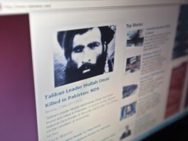 The Tolonews website runs a story on its front page reporting about news of the death of Taliban leader Mullah Mohammad Omar in Kabul on May 23, 2011