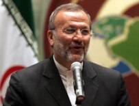 Iran's Mottaki in Baghdad on May 26 (epa)